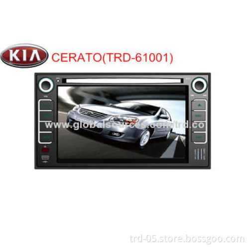 KIA CERATO 6'' In-dash 2 Din/DVD/GPS/Player, Pure 100% Touch, TV/Bluetooth/iPod/Rear Camera
